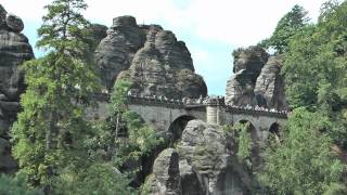 Die Felsenwelt der Bastei im NP quotSächsische Schweizquot [upl. by Minnaminnie]