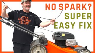 How To Fix A Lawn Mower That Has NO SPARK Super Easy Fix [upl. by Eniliuqcaj]