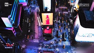 Capodanno a New York tutti a Time Square a brindare  La vita in diretta 29122023 [upl. by Cybil970]