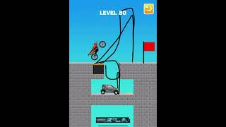 Draw Bridge Puzzle Game Level 80 drawbridge bike [upl. by Annil]