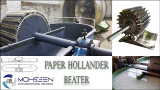 PAPER HOLLENDAR BEATER MACHINE Paper making machine plant in uganda [upl. by Roseanne690]