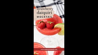 Frozen Strawberry Daiquiri Mocktail [upl. by Leoine]