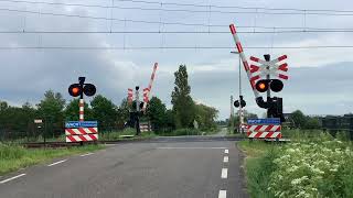 Spoorwegovergang Moordrecht Dutch Railroad Crossing AHOB [upl. by Eirene]