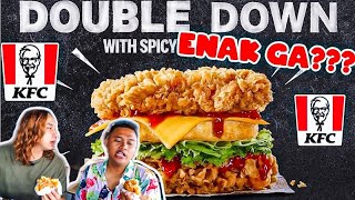 KFC DOUBLE DOWN Enak Gak [upl. by Enitram]