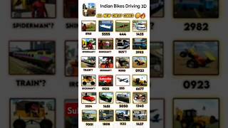 Indian bike driving 3d new cheat codesytshorts shorts [upl. by Anilatsyrc842]