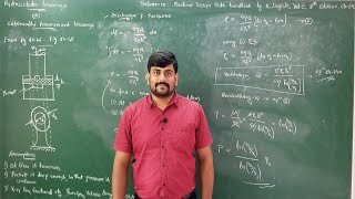 07  Introduction to hydrostatic lubrication and hydrostatic bearing  Tribology by GURUDATTHM [upl. by Phia]