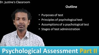 Principles Purpose Assumptions and stages of Psychological testing  NET psychology [upl. by Ebby]