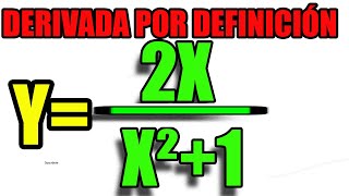 21 Derivada Por Definición de Una Fracción [upl. by Bevis]