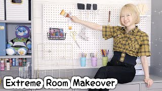 EXTREME Aesthetic Art Room MAKEOVER  Art Room Tour 2022 [upl. by Alain189]