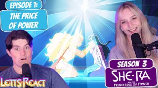 ADORA HEALS SHADOWEAVER  Shera Season 3 Reaction  Episode 1 quotThe Price of Powerquot [upl. by Loyce685]