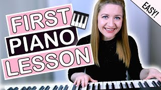 How To Play Piano  EASY First Piano Lesson [upl. by Eceerahs]