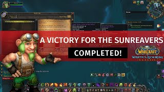 A Victory For The Sunreavers ✓ WotLK Classic ✓ Warlock ➤ Wrath of the Lich King Classic [upl. by Esikram]