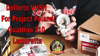 Dellorto VHSH amp Fortified Linkage Project Poland  Quattrini 210 Lambretta PART 4 [upl. by Naira]