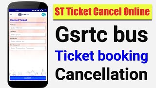 gsrtc ticket cancellation  gsrtc me ticket cancel kaise karen  gsrtc bus booking cancellation [upl. by Ahsinad23]