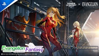 Tower of Fantasy x Evengelion  Asuka Simulacrum Trailer  PS5 amp PS4 Games [upl. by Carlstrom]