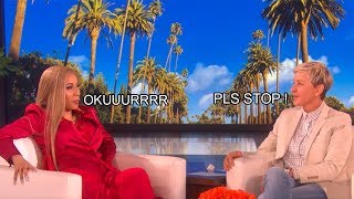 Cardi B keeps making weird sounds with Ellen [upl. by Anaehs783]