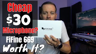 30 USB MIC  WORTH IT Fifine 669 Review No Need for a Sound Card Interface and Phantom Power [upl. by Monti]