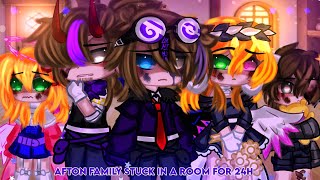 Afton Family Stuck in a room for 24H  Gacha Club  Afton Family [upl. by Narmi27]