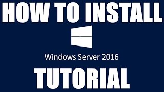 How To Install Windows Server 2016 With GUI Tutorial [upl. by Ishmael558]