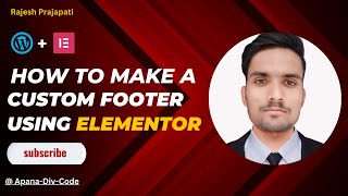 How to create footer in wordpress  Elementor page builder  Header and footer Plugin [upl. by Attenehs899]