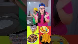 Emoji cake VS Spicy food ice cream challenge 🍨 funny shorts by Ethan Funny Family [upl. by Nosduj]