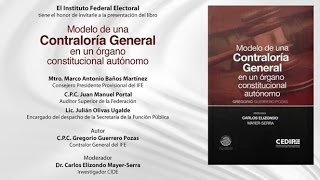 Presentación del libro quotModelo de una Contraloría General en un órgano constitucional autónomoquot [upl. by Kcira755]