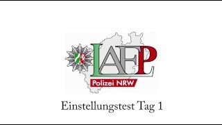 Auswahlverfahren Polizei NRW PC Test Erfahrungen Tag 1 [upl. by Brause]