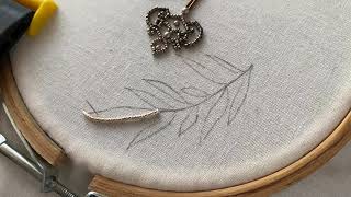 Goldwork embroidery for beginners [upl. by Nylirehs]