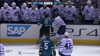 Joffrey Lupul vs Tommy Wingels Mar 11 2014 [upl. by Phia220]