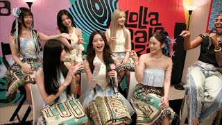 아이브 롤라팔루자 인터뷰 IVE  Interview  Lollapalooza Chicago 2024 [upl. by Attekahs319]