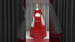 👆❤️Crop Top Lehenga Designscroptoplehanga Lehengabridalviralshortstrendyoutubefashionstyle [upl. by Nosbig850]