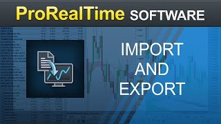 Import and export indicators traing systems and screeners  ProRealTime [upl. by Glovsky]