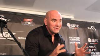 Dana White UFC Fight Night London Post Fight Media Scrum [upl. by Woodhouse523]