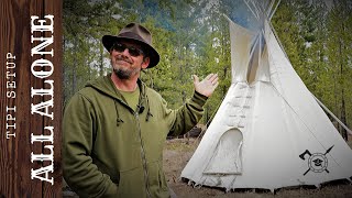 YOU CAN set up a traditional TIPI with no help  Simple step by step guide through the process [upl. by Lucie227]