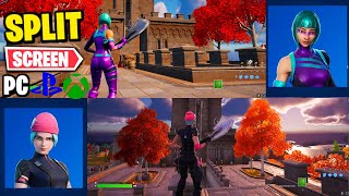 How To SPLIT SCREEN on Fortnite Chapter 4 [upl. by Ronym]