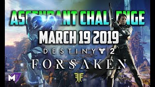 Ascendant Challenge Solo Guide March 19 2019  Destiny 2 Forsaken  Taken Eggs amp Lore Locations [upl. by Kaczer]