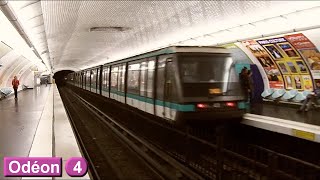 Odéon  Ligne 4  Métro de Paris  RATP MP89  2015 [upl. by Lathe]