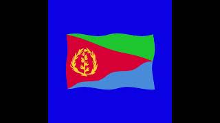 eritrea 2d flag green screen flag animation [upl. by Sherard]