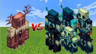 ALL WARDEN VS CRYPTID WARDEN FIGHT IN MINECRAFT  Mobs Battle [upl. by Aber]