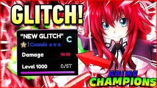 NEW LEVELING GLITCH INSTANT MAX LEVEL In Anime Champions Simulator [upl. by Alodi]