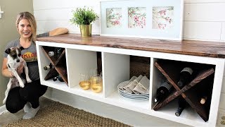 IKEA HACK The Floating Credenza [upl. by Ainez]