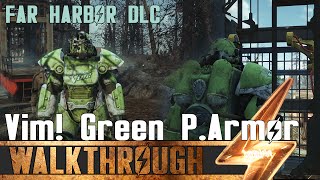 Fallout 4 Far Harbor  Vim Refresh Green Unique T51 Power Armor  Location Guide [upl. by Lazar]