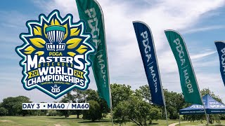 2024 PDGA Pro amp Am Masters World Championships • Round 3 • MA40 amp MA60 Pools • Footage amp Recap [upl. by Lawlor]