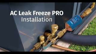 AC Leak Sealant Installation AC Leak Freeze Pro [upl. by Aratahc]