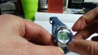 How to turn chimealarm onoff Timex 1440 sports WR50M watch  Blue [upl. by Ebeneser346]