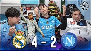 PECCATO REAL MADRIDNAPOLI 42  LIVE REACTION NAPOLETANI [upl. by Hestia528]