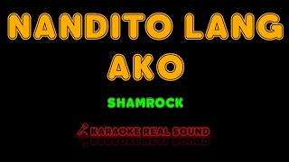 Shamrock  Nandito Lang Ako Karaoke Real Sound [upl. by Clo241]