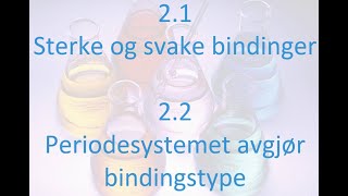 21 og 22 Sterke og svake bindinger [upl. by Danice]