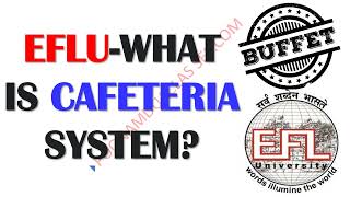 What is the cafeteria model and credit system for PG MA ENGLISH EFLU CUET 2022 [upl. by Roybn722]