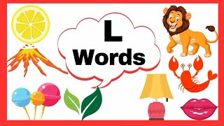 Letter LWords that START WITH letter Ll learn Alphabet Trace the letter in the Alphabetsphonics [upl. by Callista]